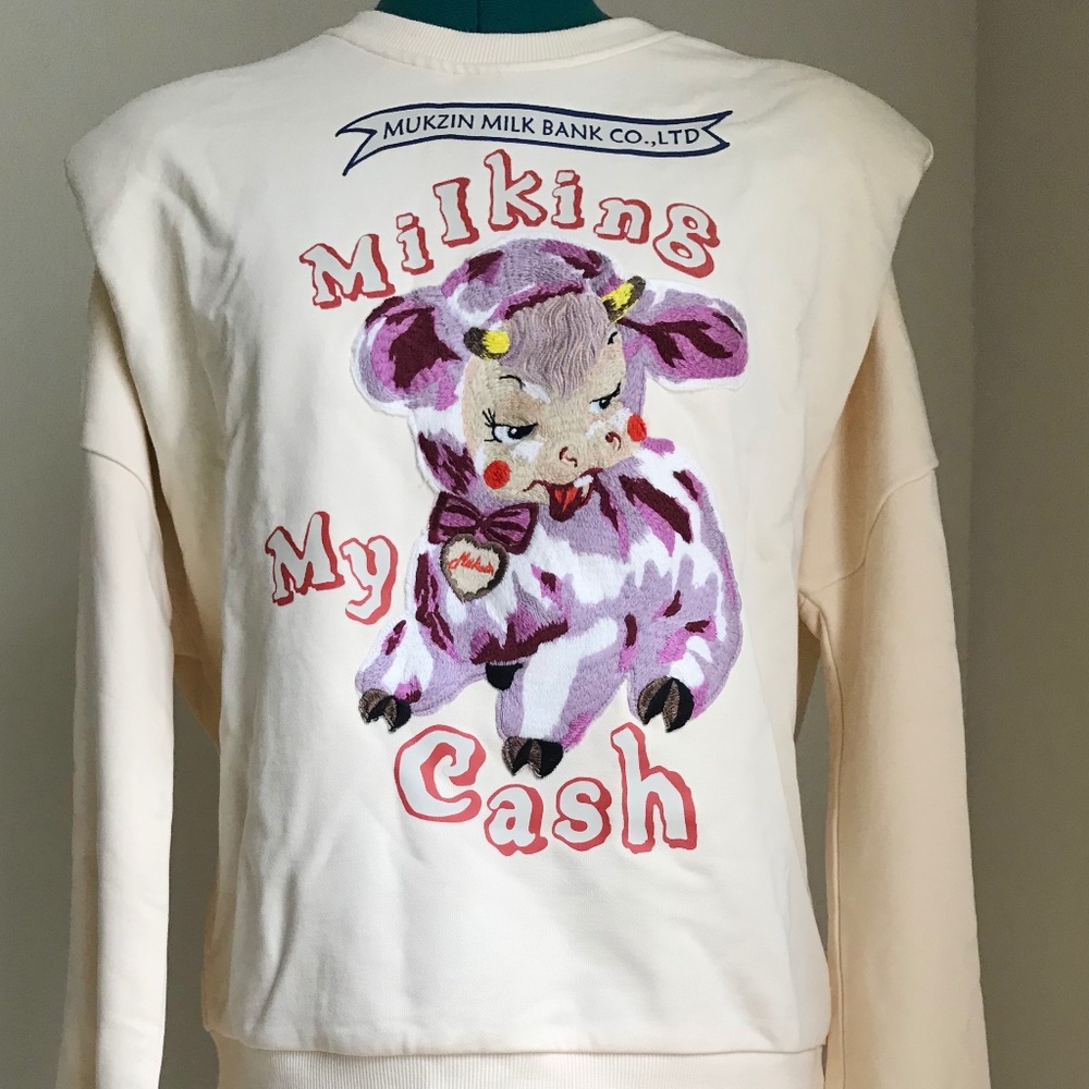 MUKZIN Beige Hoodie JIA LONG Size S